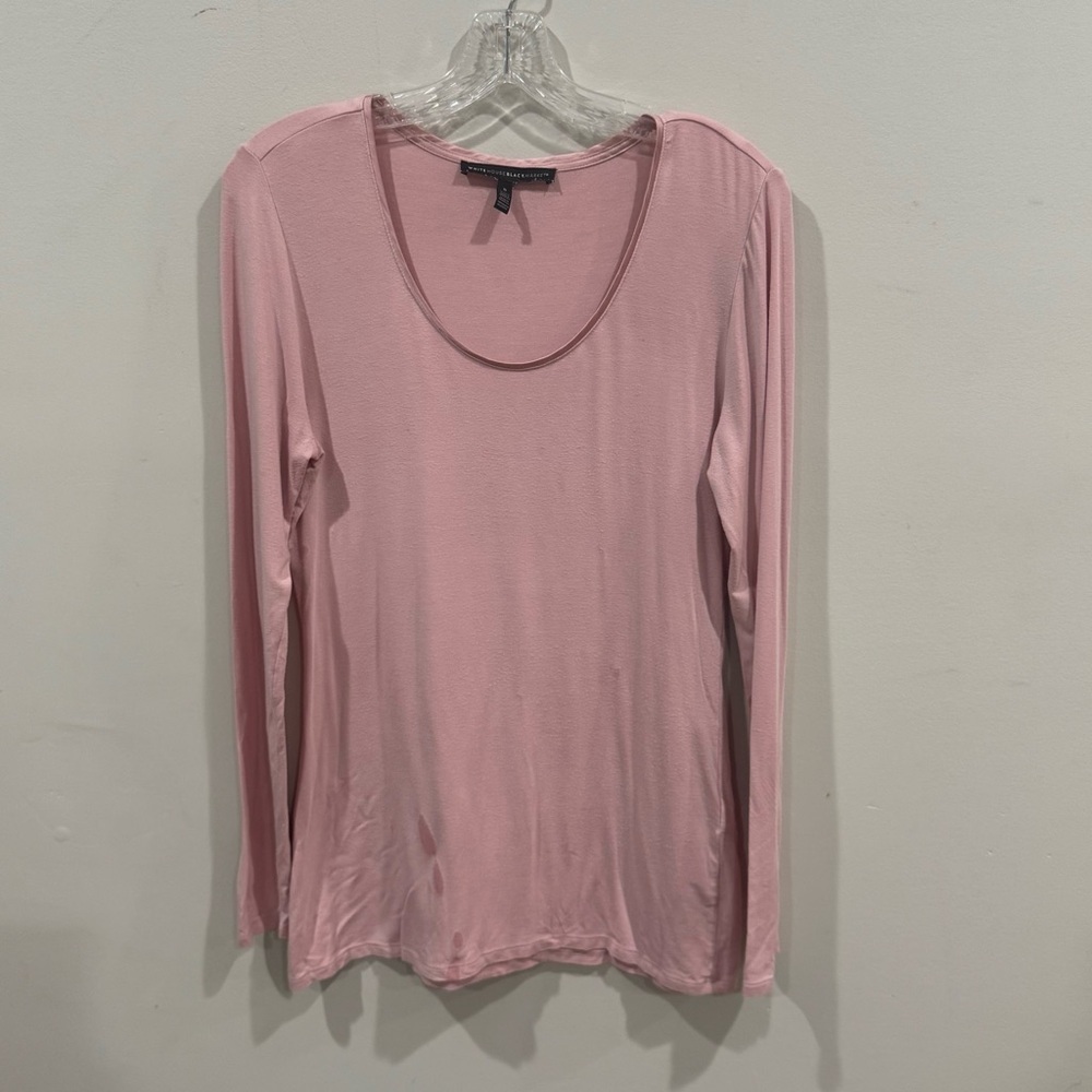 WHBM pink/ blush long sleeve top ❤️ - Picture 4 of 7